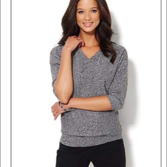 NWOT New York & Company Marled Dolman Sweater - Picture 1 of 3